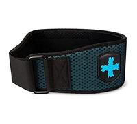 Harbinger 4.5" (11.43cm) HexCore Weightlifting Belt - Breathable Foam Core, Core & Lower Back Support, Ventilated Mesh Design, Strong Hook & Loop Fastener, Women's, Light Blue, Medium