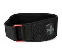 Harbinger 4.5" (11.43cm) HexCore Weightlifting Belt - Breathable Foam Core, Core & Lower Back Support, Ventilated Mesh Design, Strong Hook & Loop Fastener, Men's, Red, Medium