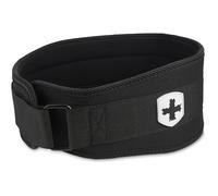 Harbinger Foam Core Weightlifting Belt 4.5"(11.43cm) - Contoured Fit with 9 Foam Support Struts for Back & Core Stability, Steel Roller Buckle, Plush Lining, Unisex, Black, Small