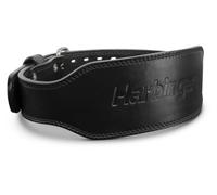 Harbinger 7mm Pro Leather Weightlifting Belt for Squats, Deadlifts, Powerlifting, and Olympic Lifts with Dual-Prong Buckle and Adjustable Fit Unisex, Black, Small