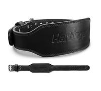 Harbinger 7mm Pro Leather Weightlifting Belt for Squats, Deadlifts, Powerlifting, and Olympic Lifts with Dual-Prong Buckle and Adjustable Fit, X-Large