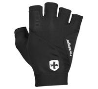 Harbinger FlexFit Weightlifting Gloves-7-Piece Leather Palm, Breathable Mesh, Pull Tabs, Flexible Wrist Cuff-Lightweight Grip & Palm Protection for Gym & Circuit Training, Unisex, Black, X-Large