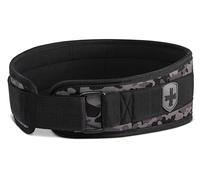 Harbinger Foam Core Weightlifting Belt 4.5"(11.43cm) - Contoured Fit with 9 Foam Support Struts for Back & Core Stability, Steel Roller Buckle, Plush Lining, Unisex, Greyscale, Large