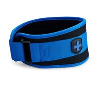 Harbinger Foam Core Weightlifting Belt 4.5"(11.43cm) - Contoured Fit with 9 Foam Support Struts for Back & Core Stability, Steel Roller Buckle, Plush Lining, Unisex, Blue, Medium