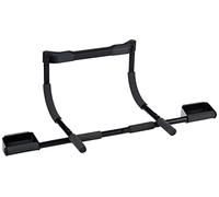 Harbinger Multi-Gym Pro Portable Gym System-Versatile Use for Pull-Ups, Sit-Ups, Push-Ups and Dips,Patented Door Frame Guard and Two-Way Adjustable Design,Perfect Home Workouts,One Size,Black