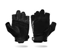 Harbinger Pro Gloves 3.0 - High Performance Training Gloves with Enhanced Grip, Breathable and 4-Way Extendable, Leather Reinforcement, Adjustable Wrist Closure,