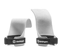 Harbinger Pro Lifting Grips-Left/Right Construction with Non-Slip Material Provides Comfort,Neoprene Pads Secure and Stabilise Wrists,Ideal For Heavy Lifting,Medium,Black