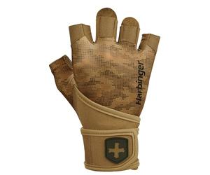 Harbinger Pro Wristwrap 2.0 Weightlifting Gloves-Flexible,Lightweight and Breathable,Advanced Protection, Performance and Comfort,Ideal For Serious Athletes and Heavy Lifts,Medium,Tan