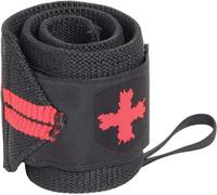Harbinger Red Line Wrist Wraps 18'' (43cm), Weight Lifting Wrist Stability and Support, One Size, 1 Pair, Black and Red