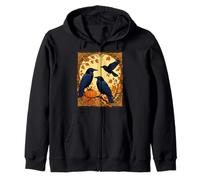 Harbingers Ravens Preparing For Halloween Zip Hoodie