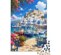 Harbor Flower Architecture Jigsaw Puzzle, 1000 Pcs For Adults | 38x26cm Puzzle Fans, Birthday Gift, Cardboard, Logical Thinking, Smooth Surface Finish