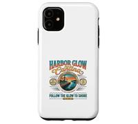 Harbor Glow Cantina Coastal Night Scene Design Case for iPhone 11
