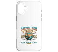 Harbor Glow Cantina Coastal Night Scene Design Case for iPhone 16 Plus