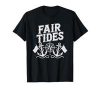 Harbor Pilot Fair Tides Anchor Maritime Vintage Graphic Port T-Shirt