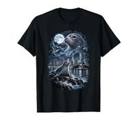 Harbor Seal Statue of Liberty New York Moon Ocean Wildlife Value Graphic T-Shirt