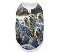 Harbor Seals in Beach Cute Cute Pet Supplies Soft Dog Sweaters Printing for Dogs Puppy Cats 2XL