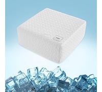 HARBOREST Cooling Cube Pillow - Side Positioning Pillow for Neck and Shoulder Pain, Memory Foam, Adjustable Firm, 12" x 12" x 5"