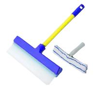 Harborrs Alisanda Recyclable Silicone Window Squeegee Kit, Upgrade No Streaks Window Cleaning Kit, Windows Cleaning Scraper, Durable & Long-Lasting, for Shower, Glass, Door & Car (Blue)