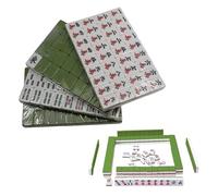 Harborway Mini Mahjong Set,Chinese Mahjong Set with 144 Compact Tiles (0.94"),Travel Mahjong Set in Portable Case,Complete Mahjong Tile Set with Accessories, for Game Lovers,Outdoor Fun