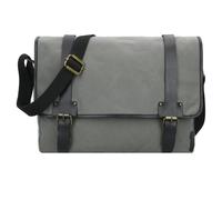 Harbour 2nd City Canvas Yale Briefcases Messenger 37 cm Laptop compartment gray
