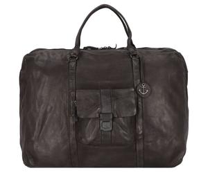 Harbour 2nd Cool Casual Big Boy Weekender Travel Bag Leather 65 cm black