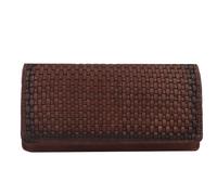 Harbour 2nd Soft Weaving Shelly Wallet Leather 18.5 cm brown