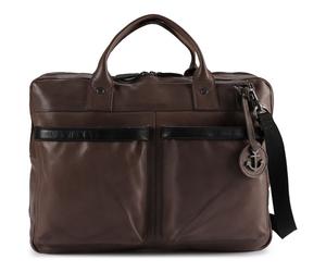 Harbour 2nd Urban Poets Briefcase Genuine Leather 50 cm Laptop compartment brown