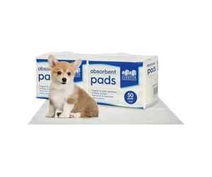 Harbour Housewares 100x Disposable Puppy Pads - 32.5cm x 45cm - Small Absorbent Puppy Training Pads Leak-Proof Pee Pads for Dogs, Cats, Kittens Potty Training Mats