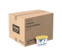 Harbour Housewares 100x Interior Dehumidifiers - 500ml - Lemon - Home Moisture Absorber Trap in Yellow Harbour Housewares Yellow