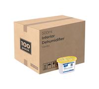 Harbour Housewares 100x Interior Dehumidifiers - 500ml - Vanilla - Home Moisture Absorber Trap in Yellow Harbour Housewares Yellow