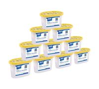 Harbour Housewares 10x Interior Dehumidifiers - 500ml - Lemon - Home Moisture Absorber Trap in Yellow Harbour Housewares Yellow