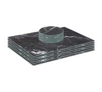 Harbour Housewares 12pc Glass Placemats & Coasters Set - 30 x 20cm