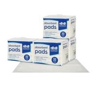 Harbour Housewares 200x Disposable Incontinence Bed Pads - 32.5cm x 45cm - Small Waterproof High Absorbency Underpads Mattress Protector Overnight Bed Wetting Sheets Incontinence Pads