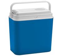 Harbour Housewares 24L 12V Electric Cool Box - Blue Large Portable Car Cooler, Insulated Camping Fridge, Travel Ice Chest with 12V Adaptor for Road Trips, Picnic, Beach & Outdoor Use