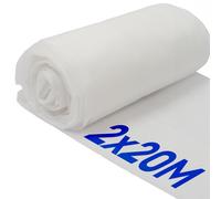 Harbour Housewares 30gsm Plant Fleece Frost Protection - 2M x 20M Coverage (2 Rolls) in White Harbour Housewares White