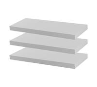 Harbour Housewares 3x 60cm Floating Wall Shelves - Wall Mountable for Storage & Display in White | Size: 3x 60 cm Harbour Housewares White 3x 60 cm