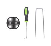 Harbour Housewares 40Pc Weed Membrane Fixing Set With Removal Tool - 15Cm