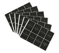 Harbour Housewares 48Pc Soap Dispenser Labels Set - Black - Pack Of 6