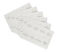 Harbour Housewares 48Pc Soap Dispenser Labels Set - White - Pack Of 6