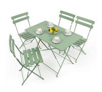 Harbour Housewares 5 Piece Sussex Folding Patio Bistro Set - Sage