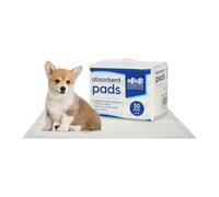 Harbour Housewares 50x Disposable Puppy Pads - 32.5cm x 45cm - Small Absorbent Puppy Training Pads Leak-Proof Pee Pads for Dogs, Cats, Kittens Potty Training Mats