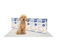 Harbour Housewares 50x Disposable Puppy Pads - 60cm x 89cm - Extra-Large Absorbent Puppy Training Pads Leak-Proof Pee Pads for Dogs, Cats, Kittens Potty Training Mats
