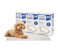 Harbour Housewares 75x Disposable Puppy Pads - 60cm x 60cm - Large Absorbent Puppy Training Pads Leak-Proof Pee Pads for Dogs, Cats, Kittens Potty Training Mats