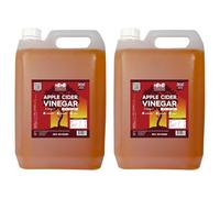 Harbour Housewares Apple Cider Vinegar - Pack of 2 - 5L - Vegan Raw Natural Unfiltered ACV Health Food for Cooking