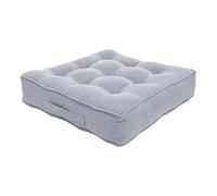 Harbour Housewares Armchair Booster Cushion - 50 x 50cm Extra Thick Orthopaedic Seat Pad, Chair Riser Support Cushion with Carry Handle & Removable Washable Cover - Grey