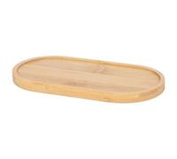 Harbour Housewares Bamboo Soap Dispenser Tray Brown - 17.5cm Eco-Friendly Bathroom and Kitchen Sink Organiser - Natural Wooden Countertop Holder for Bottles, Dispensers or Accessories