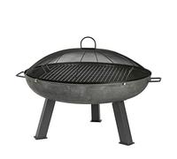 Cast Iron Garden Fire Pit BBQ - 75cm - Grey Harbour Housewares Grey One Size