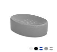 Harbour Housewares Ceramic Soap Dish - Grey