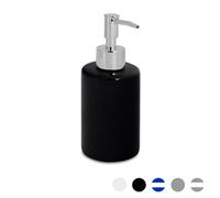 Harbour Housewares Ceramic Soap Dispenser - 280Ml - Black