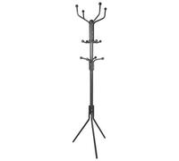 Harbour Housewares Classic Free-Standing Steel Coat Rack - Matte Black